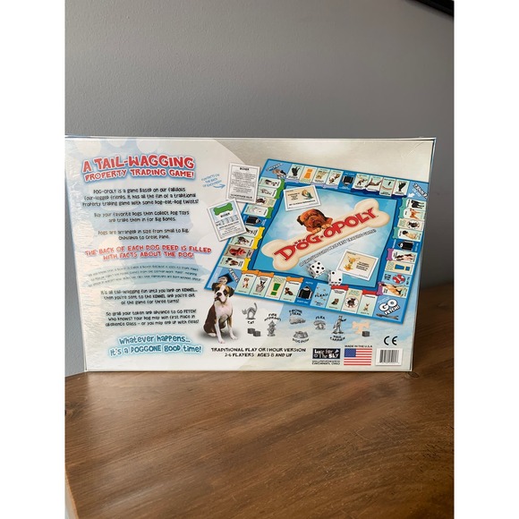 DOG-OPOLY Board Game Monopoly Themed Game SEALED Made in USA Late For the Sky - Picture 2 of 6